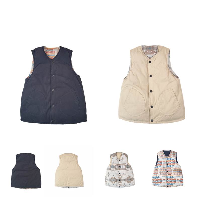 SONOFLOONG复古复古鹅绒双面马甲