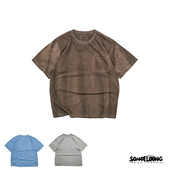SONOFLOONG草木染宽松泥染复古短袖 T恤蓝染tee休闲日系潮非VISVIM
