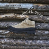 SONOFLOONG复古真皮防水登山靴户外旋钮马丁靴手工缝线增高帮鞋 潮