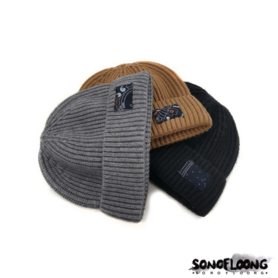 sonofloong复古风加厚瓜皮帽