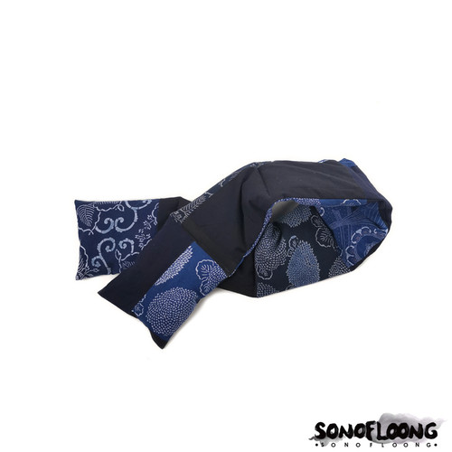 SONOFLOONG白鹅绒复古古布围巾