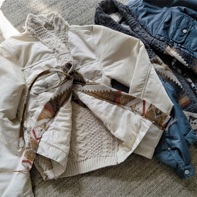 SONOFLOONG新雪丽棉宽松拼接道袍