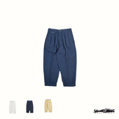 水洗休闲裤 SONOFLOONG日系锥形裤 男潮流阔腿宽松九分裤 pants全棉