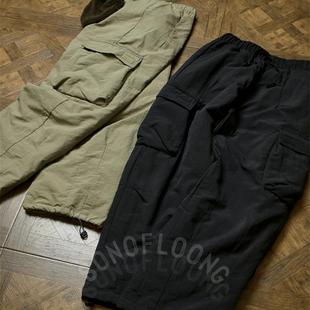 秋冬保暖大兜棉裤 裤 潮 工装 SONOFLOONG复古宽松90白鸭绒羽绒伞兵裤