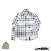 SHIRT SONOFLOONG复古破坏格子日系衬衫 水洗LUMBER CRASH非VISVIM