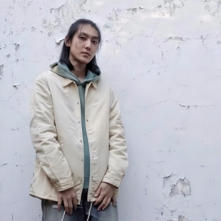 SONOFLOONG新雪丽棉教练夹克复古水洗外套保暖宽松棉衣日系VISVIM