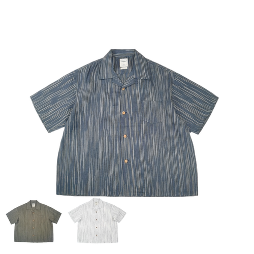 SONOFLOONG古巴领短袖复古衬衫