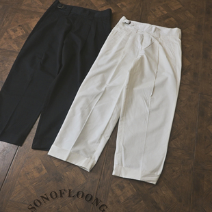 SONOFLOONG复古全棉廓尔喀长裤潮牌宽松休闲裤潮牌军事风工装裤男