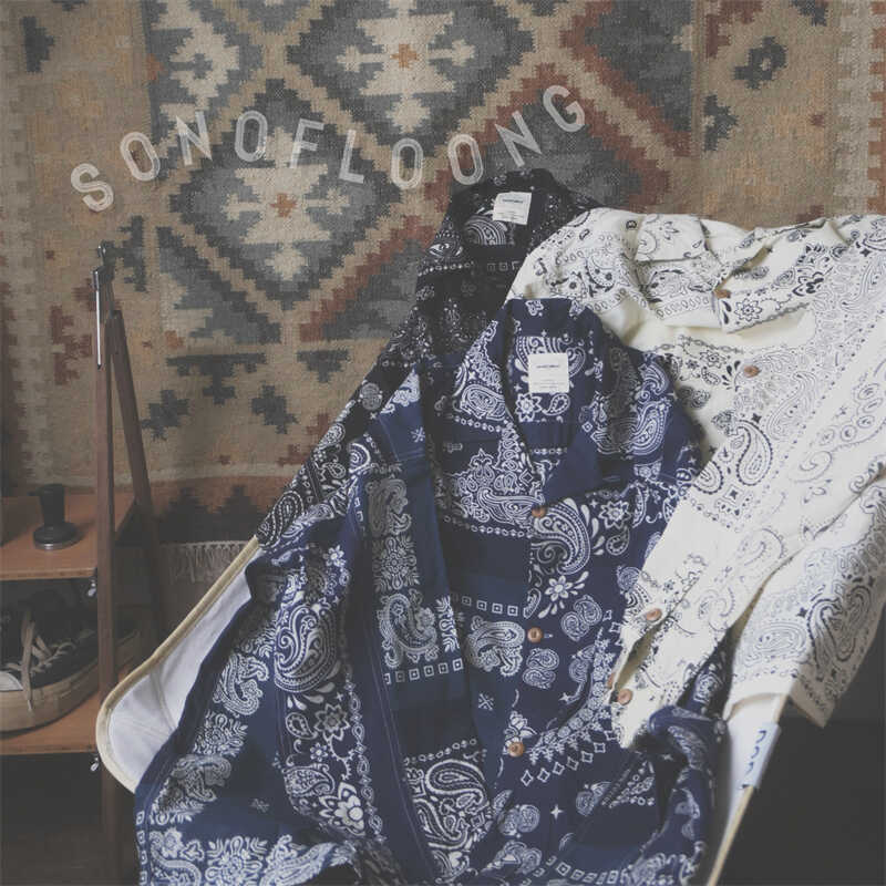 SONOFLOONG古巴领衬衫腰果花