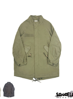 SONOFLOONG复古日系军事风SIX-FIVE PARKA m51 M65宽松风衣VISVIM