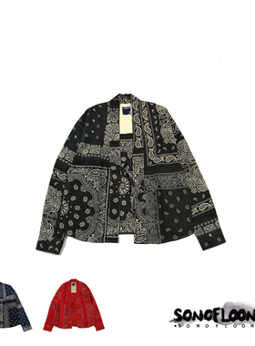 SONOFLOONG日系复古腰果花衬衫道袍BANDANA LHAMO SHIRT非visvim