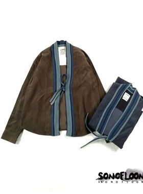 SONOFLOONG灯芯绒古布道袍外套复古开衫衬衫潮KUBA LHAMO非visvim