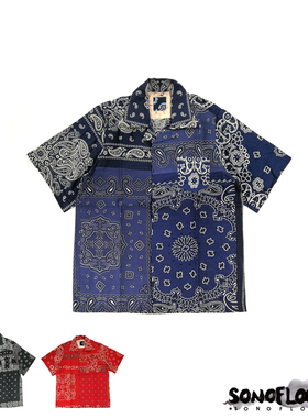 SONOFLOONG夏威夷腰果花古巴领短袖衬衫FREE EDGE SHIRT非VISVIM