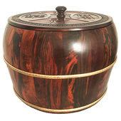 35斤红木米桶大红酸枝装 米桶储米米缸收纳米面桶实木米桶17.5KGS