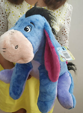 小熊维尼好朋友伊尔蓝色屹耳驴Eeyore驴公仔优质毛绒玩具生日礼物