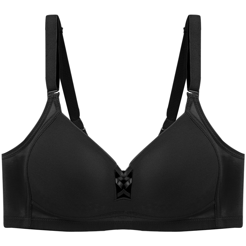 歌力诺大胸显小内衣女薄款无痕钢圈运动聚拢防下垂胖mm大码文胸罩