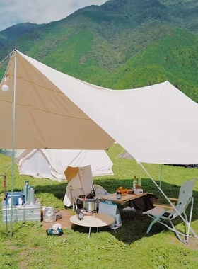 丹麦NORDISK大白熊户外方形天幕Kari12  20㎡ Tarp露营户外遮阳