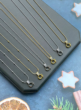 泰国佛牌微镶钻圆坠扣吊链厂价