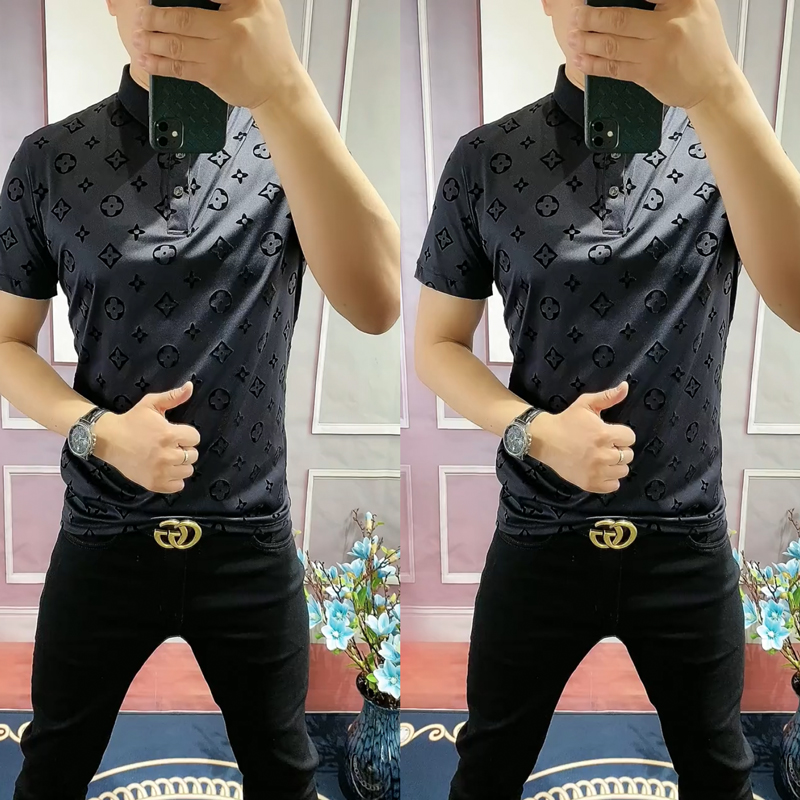 宽松潮流男士商务帅气衬衫短袖