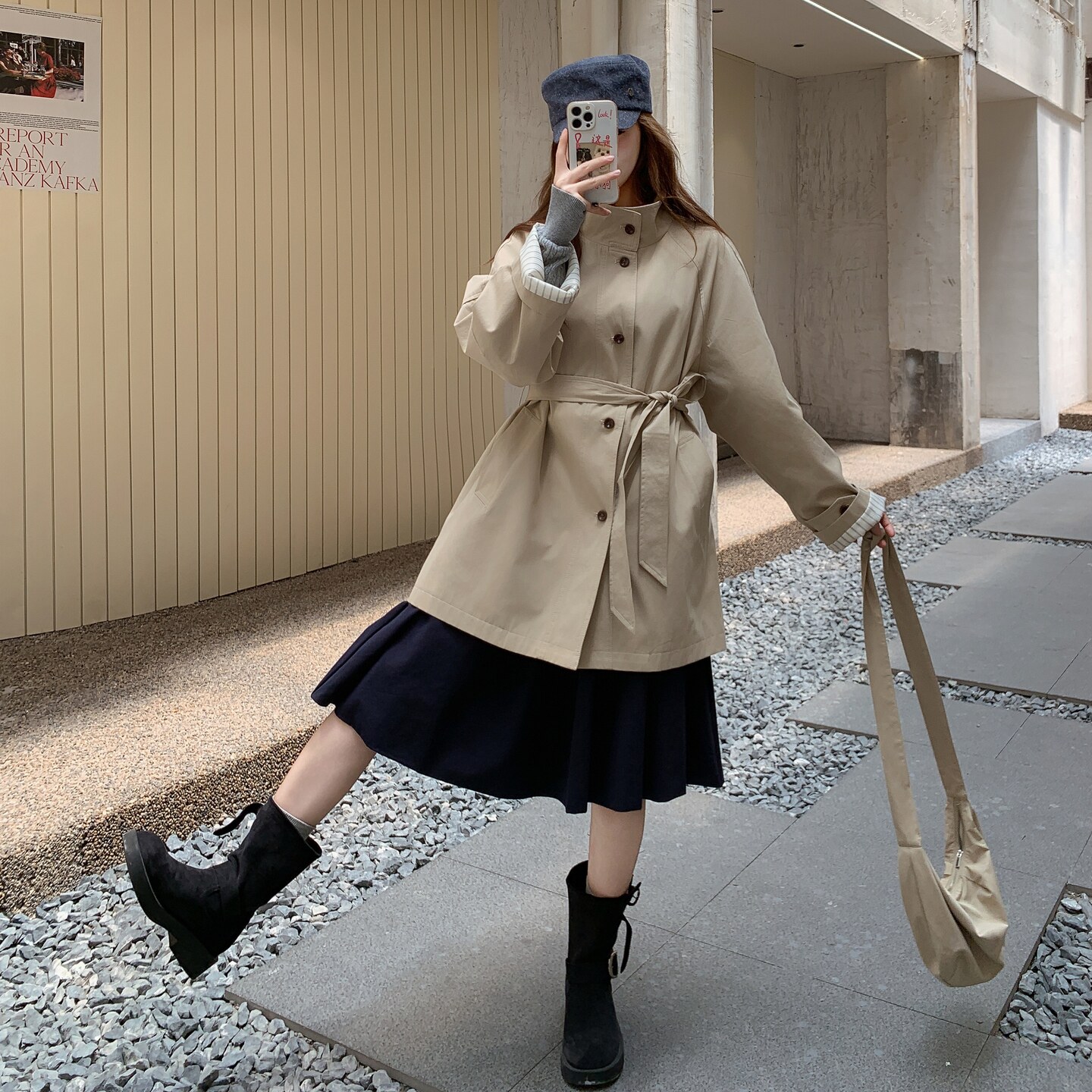 【新款】秋装韩系气质宽松风衣外套253A-2521-P189-K279,女装风衣,浙宝253A
