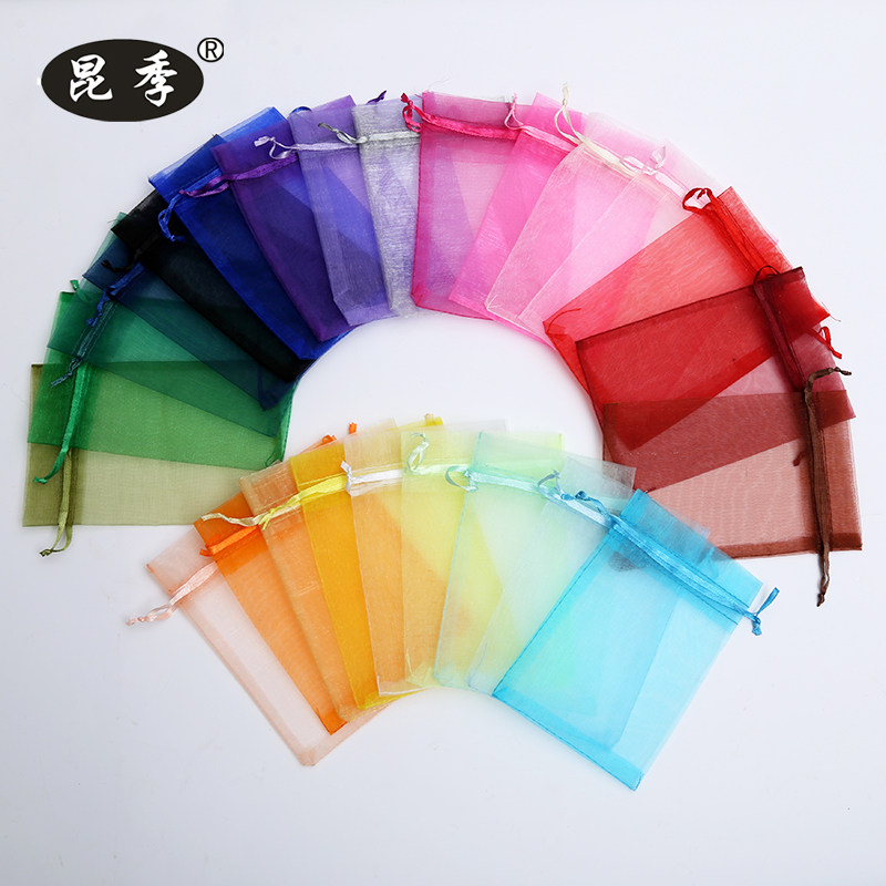 装喜糖礼品袋精美礼物抽绳纱袋软管瓶子试用装包装袋婚庆用品袋子