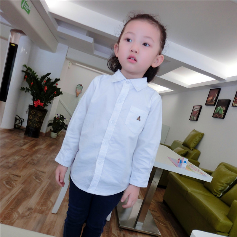 Chemise enfant à manche longue en coton - Ref 2083291 Image 1