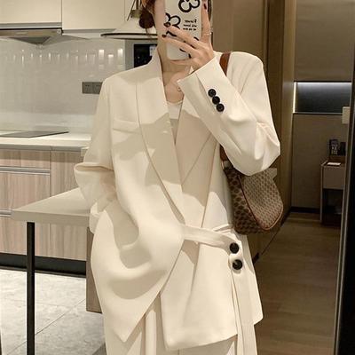 西装套装女高级感休闲气场强大女神2025新小个子春秋小西服两件套