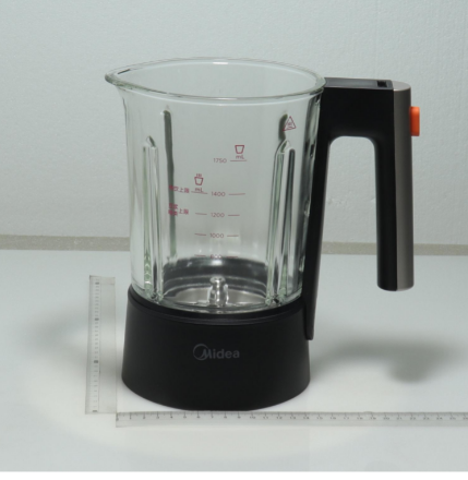 美的破壁机配件EBL1561玻璃搅拌加热杯杯盖.研磨杯耦合器.全新件