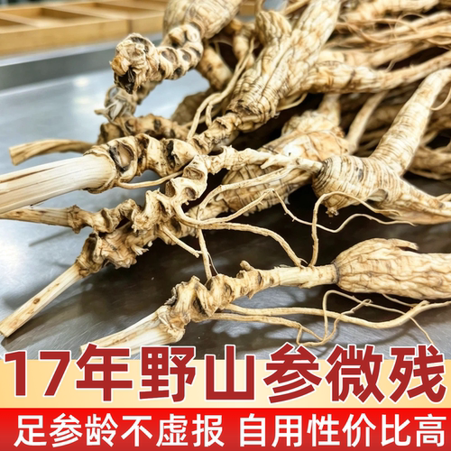 长白山高龄野山参微残超高性价比