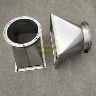 304不锈钢方变圆新风净化器变径接头通风排烟管道天方地圆转接口