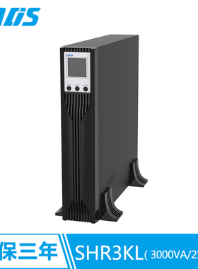 雷迪司SHR3KL 3KVA2100W服务器自动开关机柜式UPS电源外接电池48V
