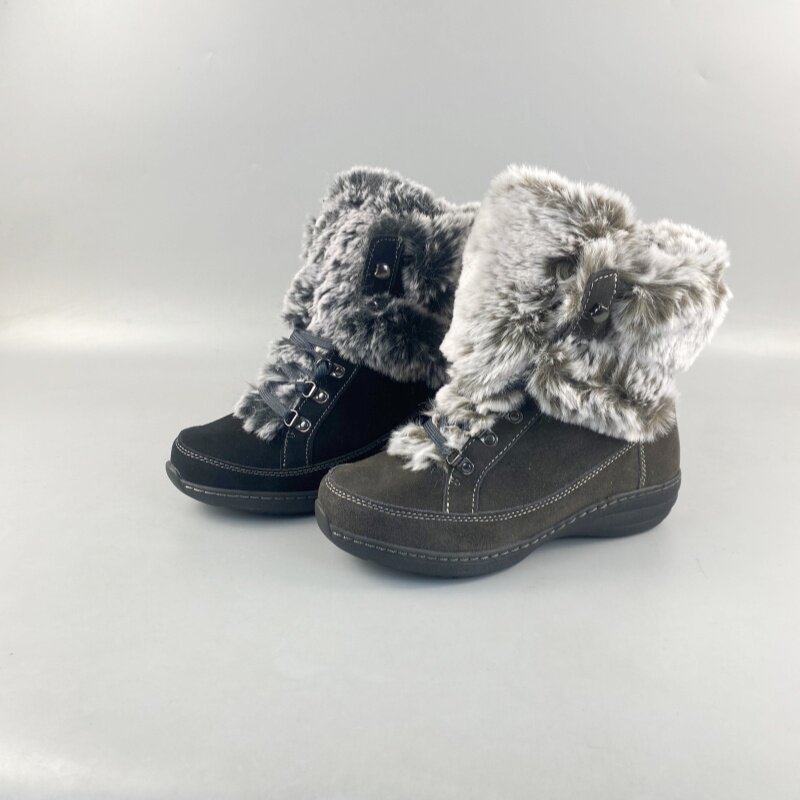 雪地靴冬季短靴大棉真皮