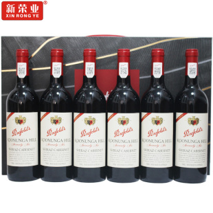 奔富寇兰山76 蔻兰山西拉赤霞珠干红葡萄酒6支装澳洲原装进口红酒