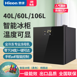 40冰柜家用小型小冰柜迷你冷冻柜速冻柜冻母乳冷冻小冰箱 惠康BD