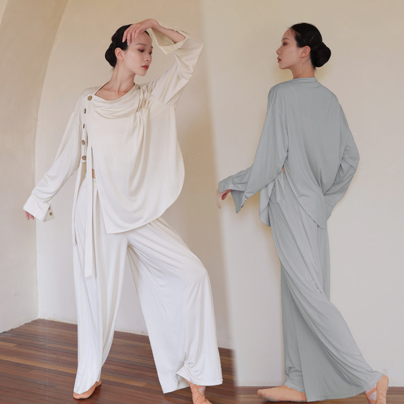 舞瑞祥新月纯棉垂感透气舞蹈练功