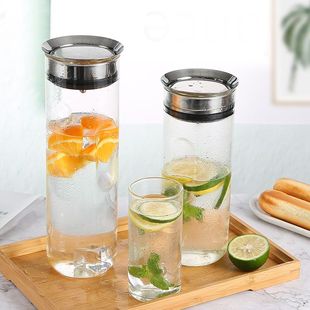 原创小清新大容量冷水壶家用耐热高温防爆北欧风格玻璃凉水杯适用