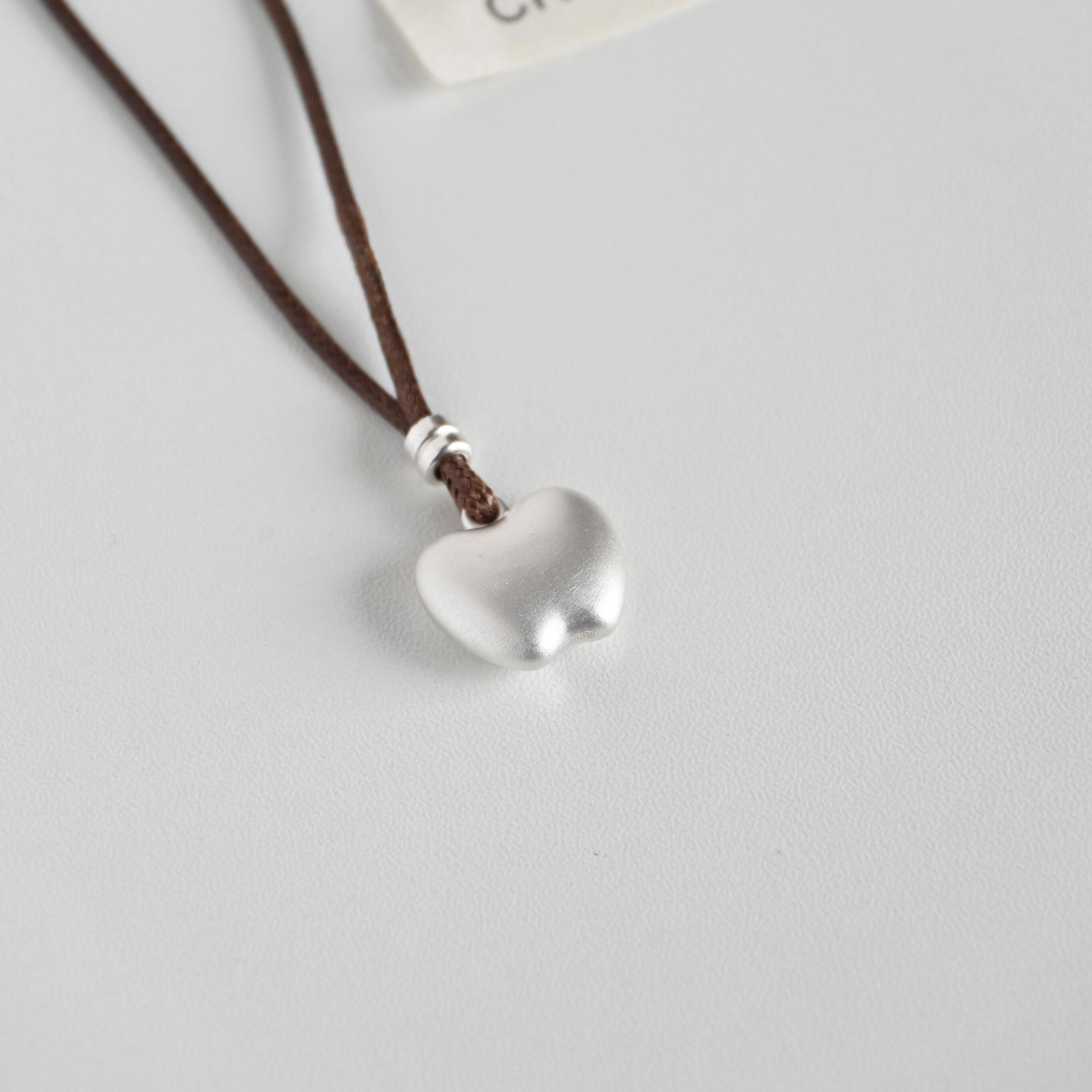 圣诞银色平安果编织项链