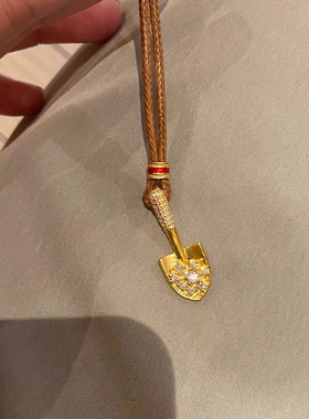 新中式金铲铲项链女款2025新款长款锁骨链高级感轻奢小众精致颈链