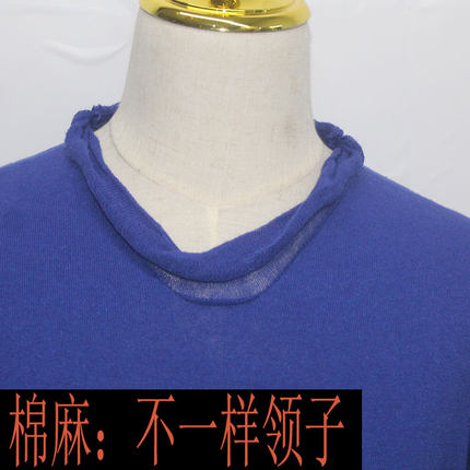 沁臣绒之恋夏季潮牌休闲宽松纯色棉麻时尚短袖青年男士针织衫上衣