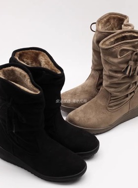 韩国东大门代购女士冬季时装靴5.0cm跟高保暖舒适百搭款691x