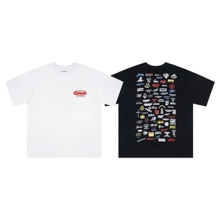 新款 T恤男女装 潮纯棉短T 咔哈特复古怀旧logo印花潮牌短袖 春夏新款