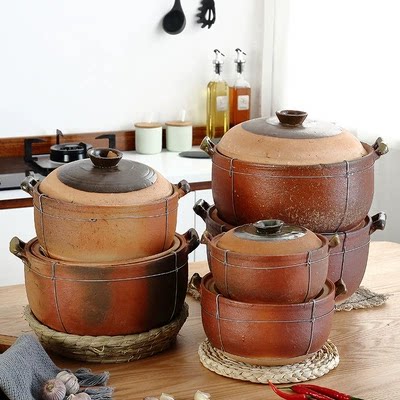 土砂锅粗陶农村瓦煲陶土汤煲沙煲