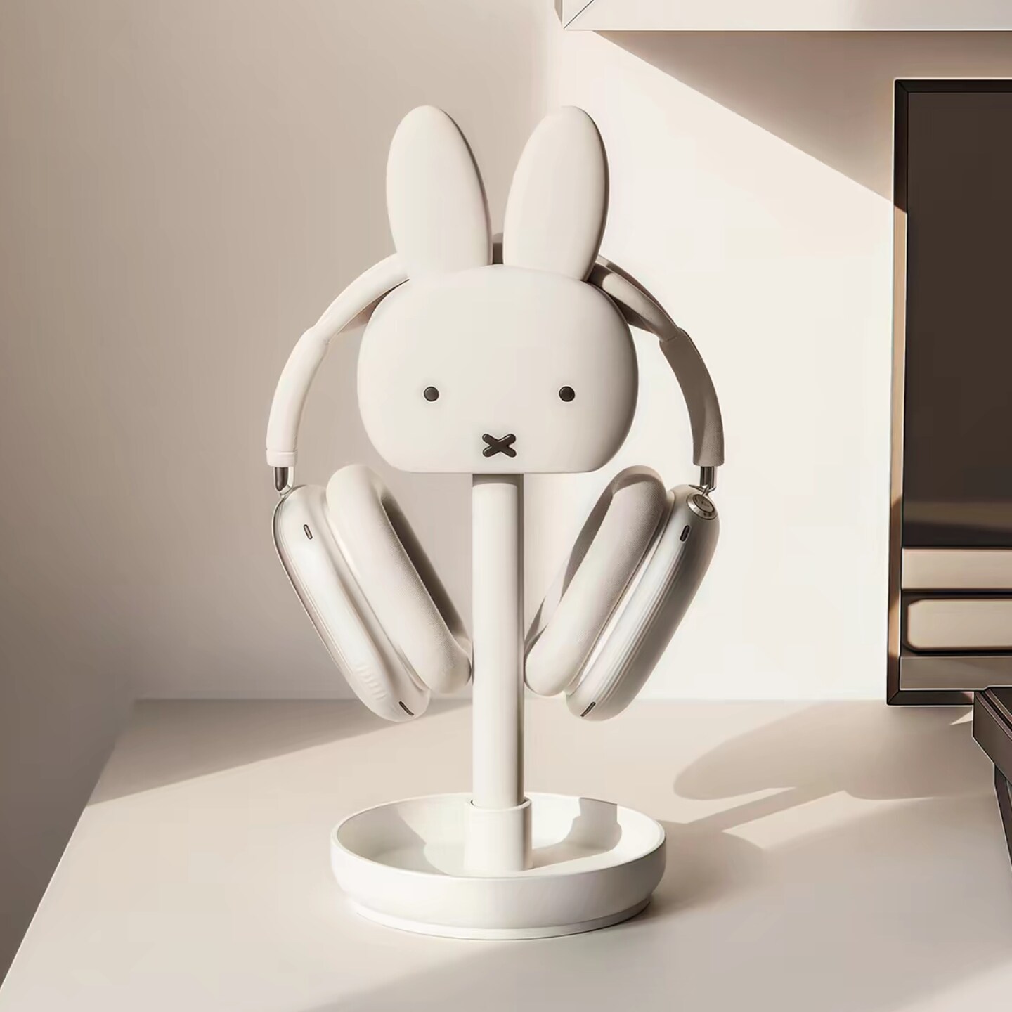 Miffy米菲头戴式耳机支架电脑桌面收纳游戏耳机挂架可爱生日礼物图片