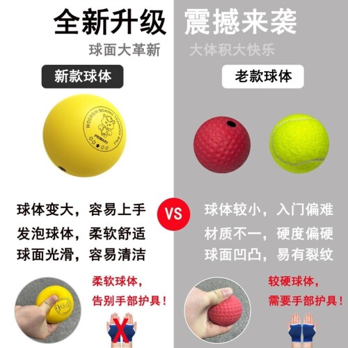 拳击反应球健身球头戴式儿童拳击球老年人室内回弹健身球速度球