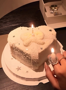 超出片的生日蜡烛戒指椭圆合金戒指底托diy女生拍照道具饰品配件