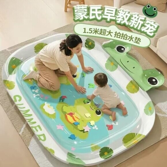 拍拍水垫婴幼儿童爬爬水床垫蒙氏益智玩具大号夏季宝宝加厚踩水袋