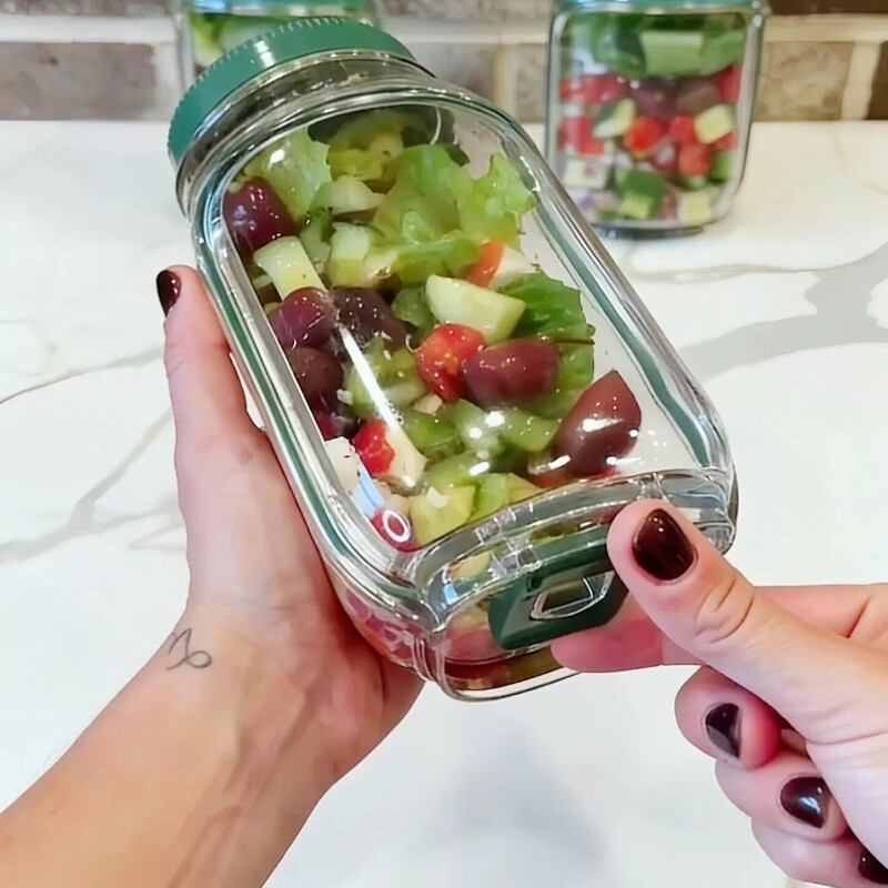 【轻食减肥神器】便携式沙拉杯斜口水果蔬菜便当盒外出上班上学党