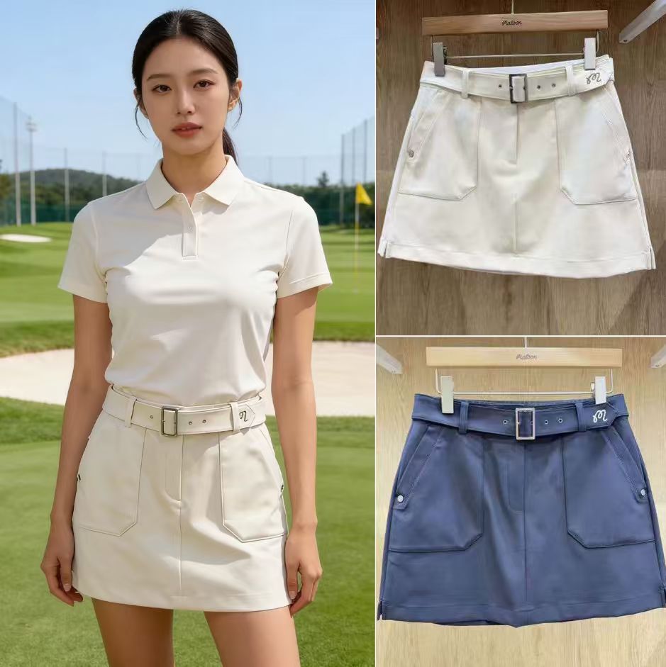 韩版高尔夫女装短裙夏季新款时尚百搭高腰显瘦A字工装裙子