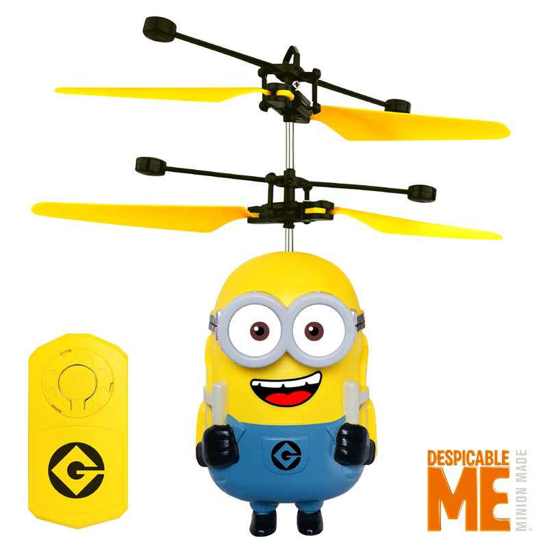 会飞的小黄人感应飞行器儿童悬浮玩具飞机男孩直升机男孩生日礼物-封面