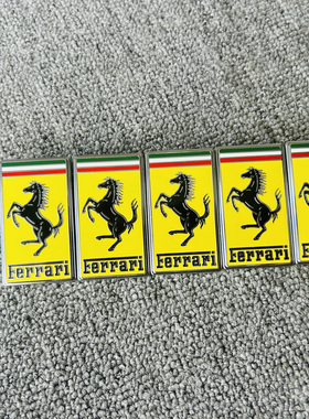 法拉利458机盖标430 488 F12 FF 加州T前杠标 F8机盖标跃马标